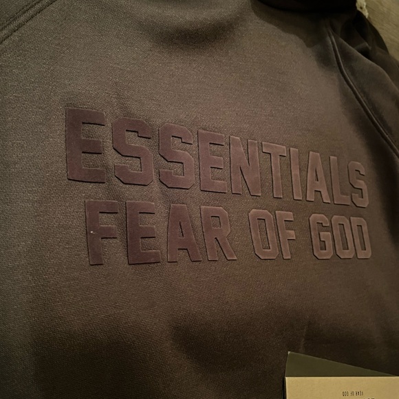 Fear Of God Essential Hoodie Off Black - Picture 2 of 7